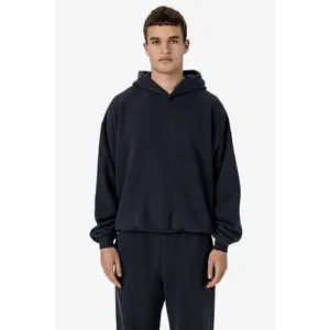 PLU09GD - 16oz. Garment Dye Plush Fleece Hooded Pullover Sweatshirt