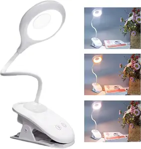 Book Light for Reading in Bed, 3 Colors & 5 Brightness Levels, 1000mAh Rechargeable, with 30-Min Timer, 10-100Hrs, Partner Friendly, Perfect for Book Lovers