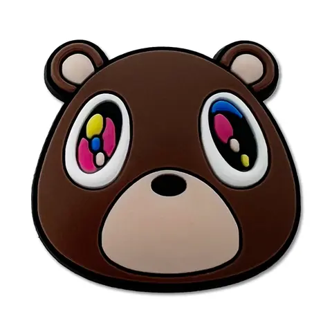 Graduation Bear Face Music Accessory Shoe Charm