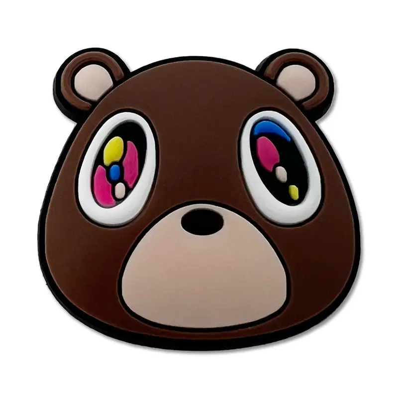 Graduation Bear Face Music Accessory Shoe Charm