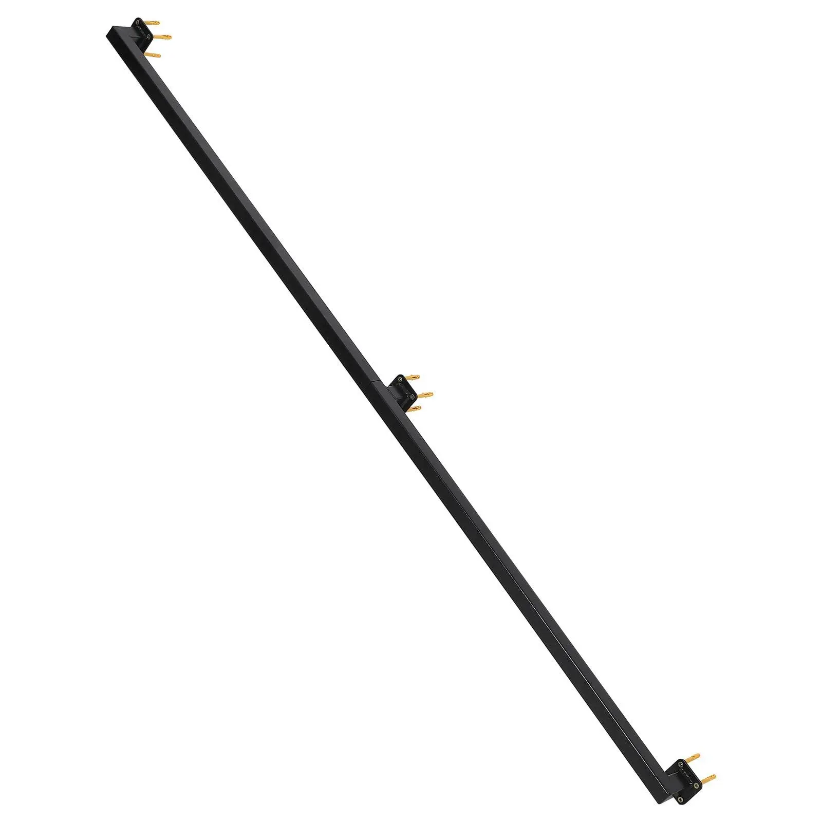 6FT Stair Railings Indoor, Wall-Mounted Metal Hand Rail for Indoor, Modern Black Metal Staircase Hand Rails 500lbs Load Capacity