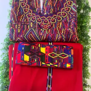 Size:M Conjunto de Huipil, Corte, y Faja Sublimado Indumentaria Maya Ixil de Guatemala Traditional Design for Cultural Events and Authentic Maya Ixil Clothing Women's Summer Top Blouse