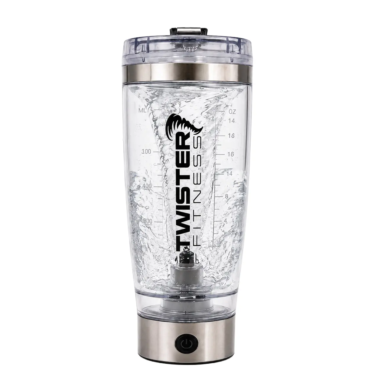 PULSE Electric Protein Shaker Bottle – Silver | 20 oz USB-C Rechargeable