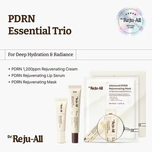 Dr.Reju-All PDRN Essentials Trio: PDRN Cream + Lip Serum + Mask - All-in-One Skin Care Daily Routine for Deep Hydration & Radiance - Korean Pharmacy Anti-Aging Skincare Set