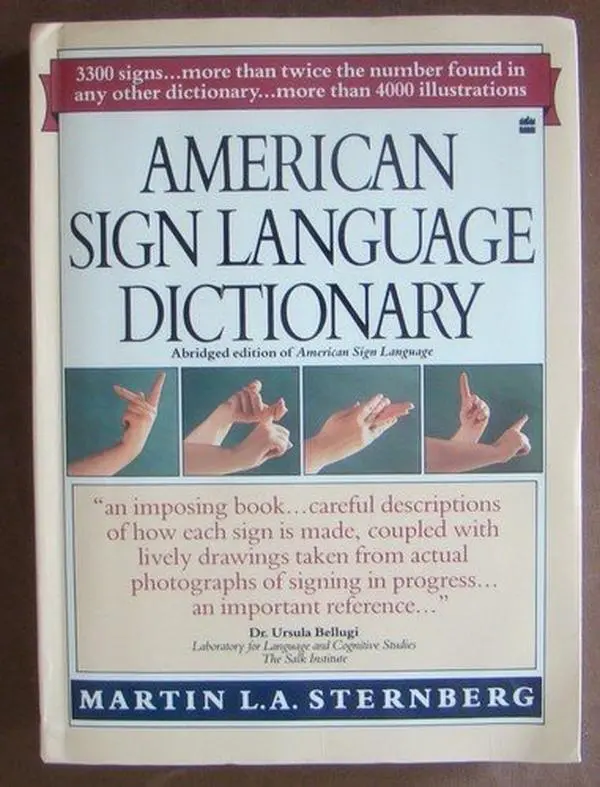 USED Book - American Sign Language Dictionary by Martin L. A. Sternberg (Paperback) - english
