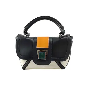 Pre-owned Loewe leather Tote Bags Anagram Nappa Bicolor Hanbag (264697938)