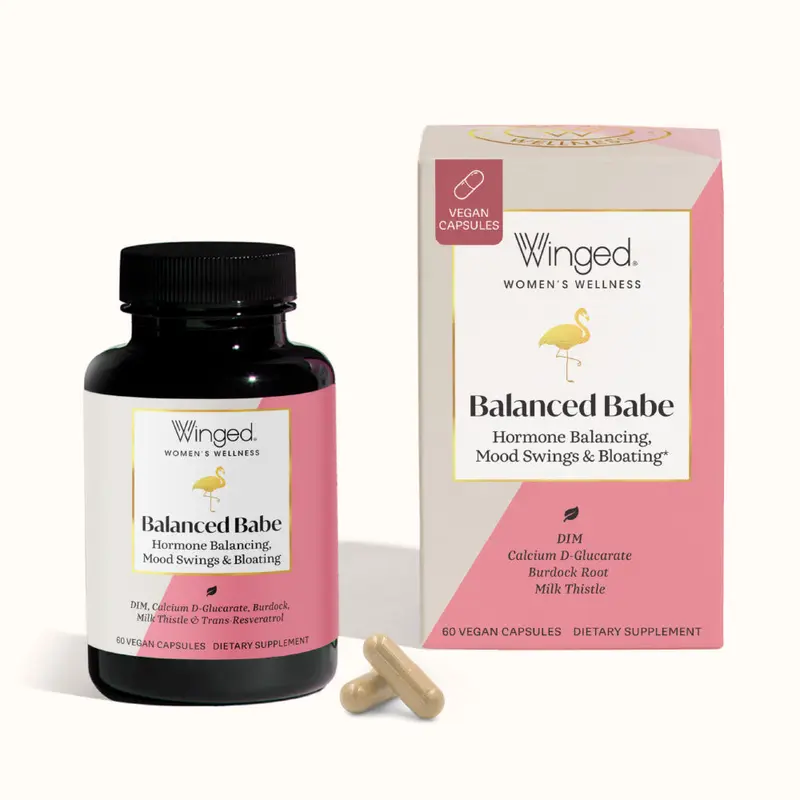 Balanced Babe Women's Hormone Balance Supplement - Milk Thistle, Burdock Root, for Bloating, Hormone Acne, Mood Swings - TikTok Edible Fitness Support
