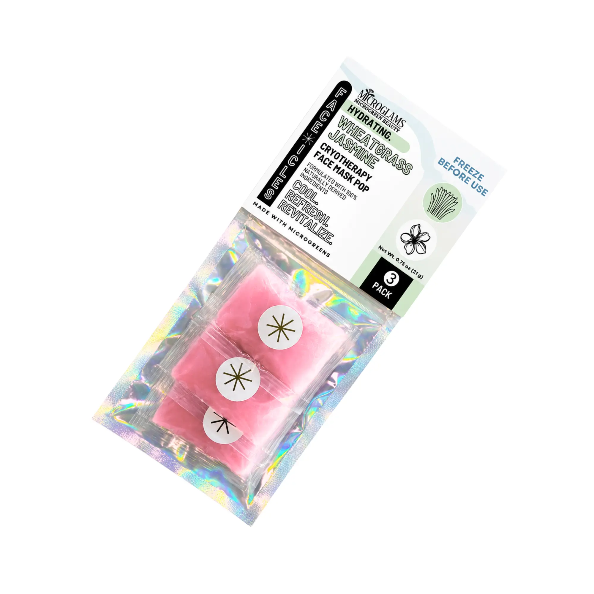 Face-icles - Wheatgrass Jasmine - Cryotherapy Face Mask Pop