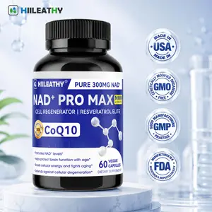 HIILEATHY NAD+ Pro Max Twin Pack - High Quality Premium Daily Lifestyle Nutrient Set