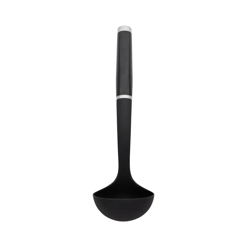 KitchenAid Black ABS Plastic Soup Ladle - Kitchen Tool, Dishwasher Safe, Everyday Cooking Utensil, Max Temp 450°F