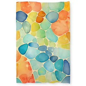 Conscious Sales C1DCTSW04RMQC1 Blobs Blue Twin Size Duvet Cover - Stylish Home Decor Essential