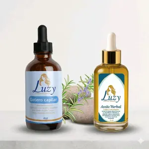 Luzy, Haircare Dropper Kit – Water-Based Serum + Herbal Oil