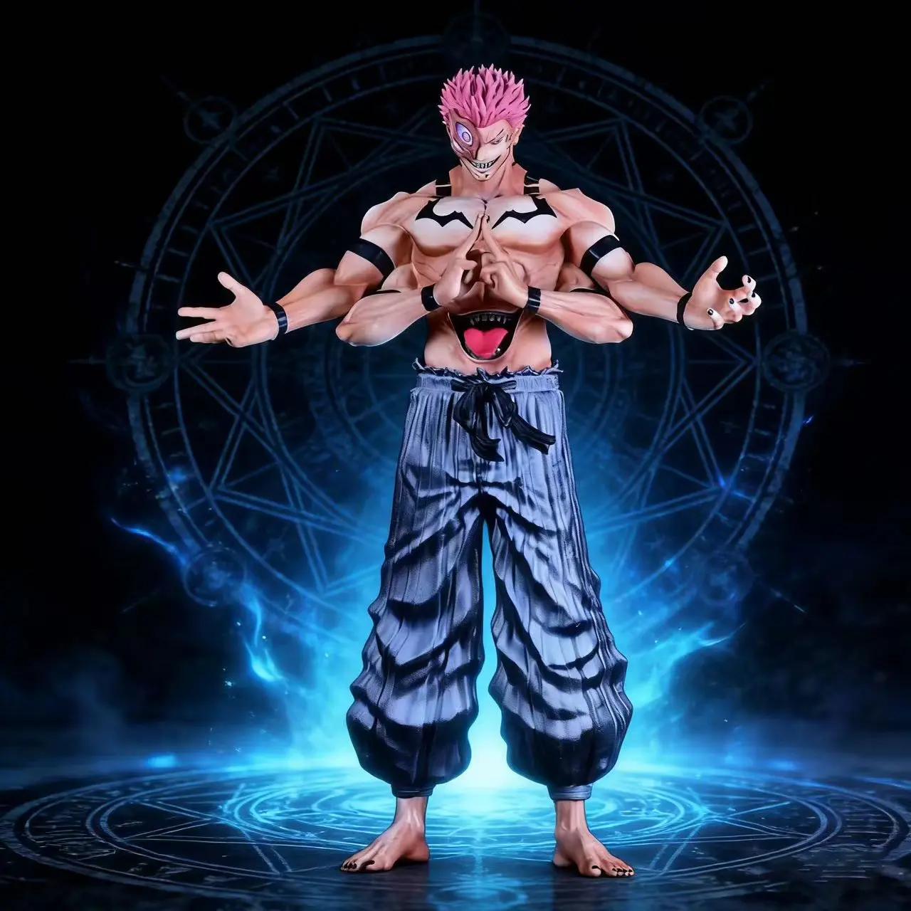 32cm/12.6inch Anime Jujutsu Kaisen Figures Ryomen Sukuna Action Figure Pvc Collection Statue Model Ornament Doll Toys for Gifts