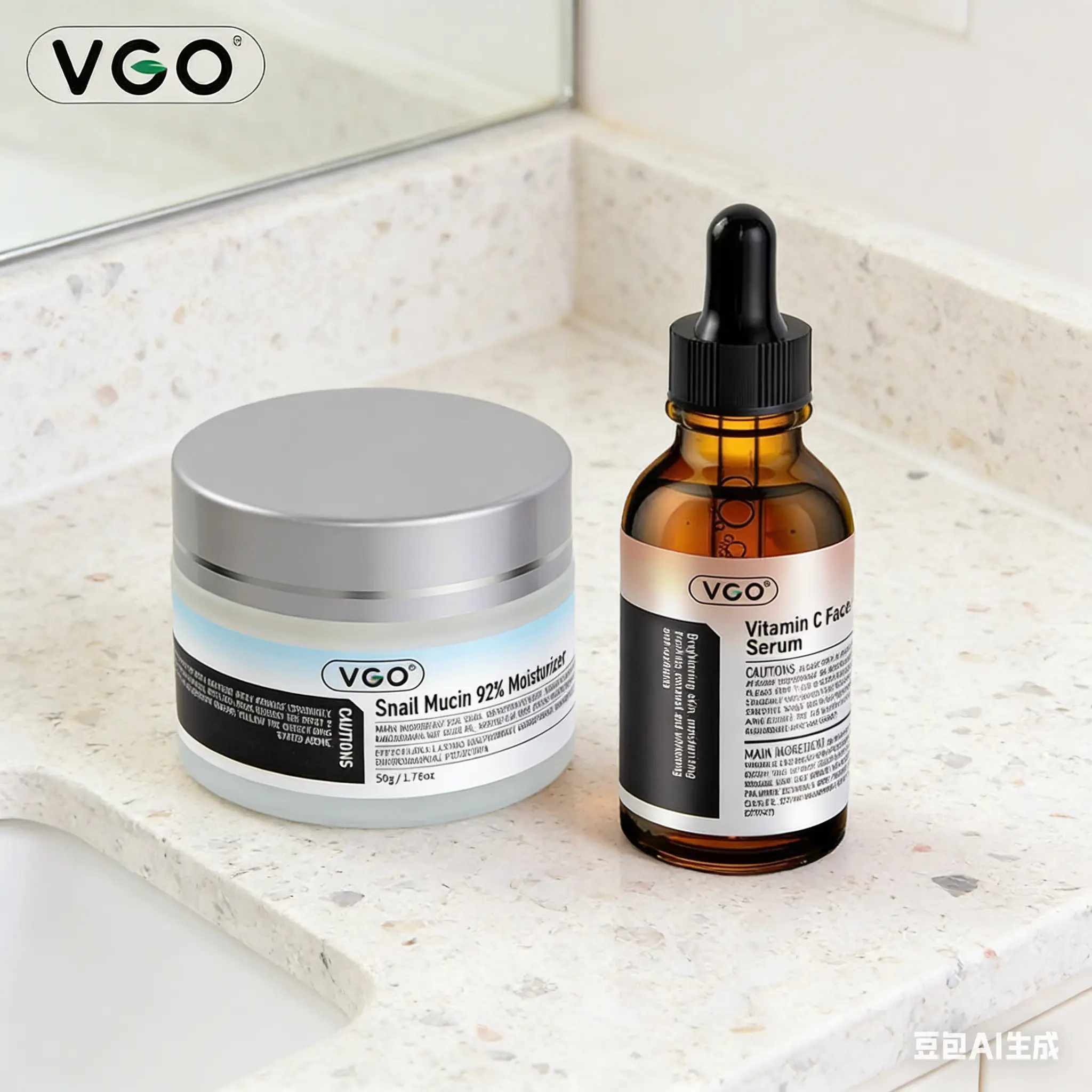 VGO Daily Face Duo – Vitamin C Serum + Snail Mucin 92%