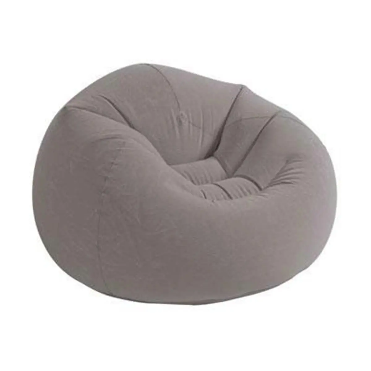212 MAIN Inflatable Corduroy Contoured Beanless Bag Chair, Intex 68579EP Outdoor Furniture with Storage, Convertible Bean Bag Couch