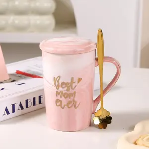 Ceramic Marble Mark Cup Set, Exquisite Gift for Holiday & Housewarming