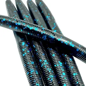 (50ct) 5” Stickbaits 5” Brush Hawgs 5.75” Speed Worm Solid Colored for Bass Fishing