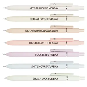 Creative Gel Pen for Expressive Writing, Quick-Dry Retractable Medium Point, Nurse Aesthetic Gift for Study and Worship