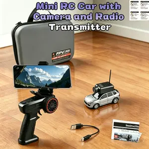 720p 2.4g Fpv Remote Control Car, Mini Magnetic Camera 120° Wide Angle Photography, High-Speed Car with Lights, Indoor Outdoor Smart Toy Gift