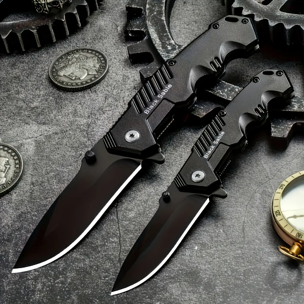 1 piece outdoor folding knife, high hardness stainless steel blade, portable multi-function pocket knife, Multifunctional Tool, suitable for outdoor camping and survival, Outdoor Survival EDC, Stainless steel tool, Outdoor Knives, Outdoor Survival Tools