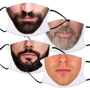 Men's Face Fashion Design Printed Reusable Face Mask collection