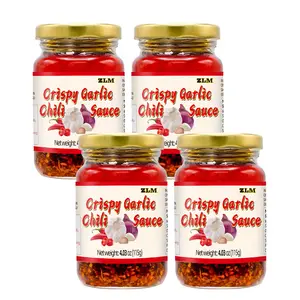 Umami Topping Crunchy Garlic with Chili Oil - 2 Pack 4.08 oz (115g) Each,Mild, Spicy  Flavor Umami Topping, Japanese Garlic Dip for Rice & Noodles,Versatile Garlic Dip & Sauce for Marinade powder