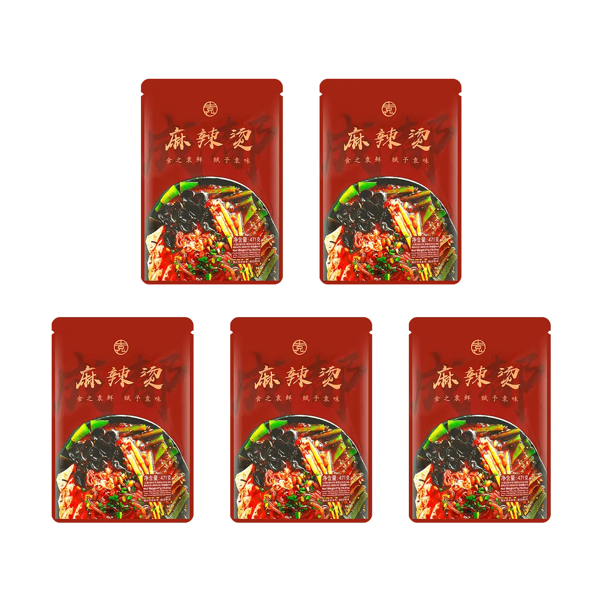 YUANXIAN Szechuan Hot Pot Noodle 471g*5【Value Pack】