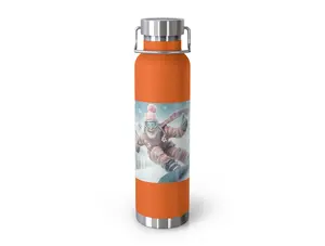 Snowboarder's Dream - Copper Vacuum Insulated Designed with Snowboarding in Mind, 22oz. Hydration Nation. Health and Happiness. Drinkware Flasks Water Tumbler Stainless Steel Snowboarding Mountain Christmas Gift Present Him Her Sport Sports Christmas Idea