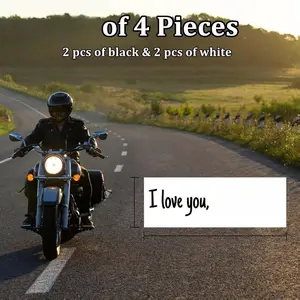 4Pcs I Love You Drive Safe Mirror Sticker Cute Car Decal for Rearview Window Windshield Bumper Vinyl Tumbler Decal Sticker Funny Car Accessories for Girls Women Novice Driver Black&White High-Quality Vinyl Decals Easy Application Removable Design