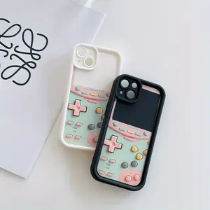 A Creative Pink Game Console Pattern Matte Phone Case, Suitable for iPhone 17 Air/16 Plus/15 Pro Max/14 Pro/13/12/11/XS Max/X Phone Case, Ideal Gift for Family, Friends, Lovers, Boyfriend, Girlfriend, Best Choice for Holiday Gifts TY875