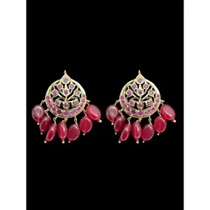 ET539 Asmee earrings in rubies (READY TO SHIP )