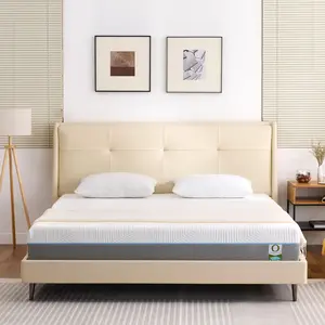 Mattress Gel Memory Foam Queen Size Mattresses in a Box for Back Pain Relief, Firm Foam Bed-Mattress for for Cool Sleep, CertiPUR-US Certified