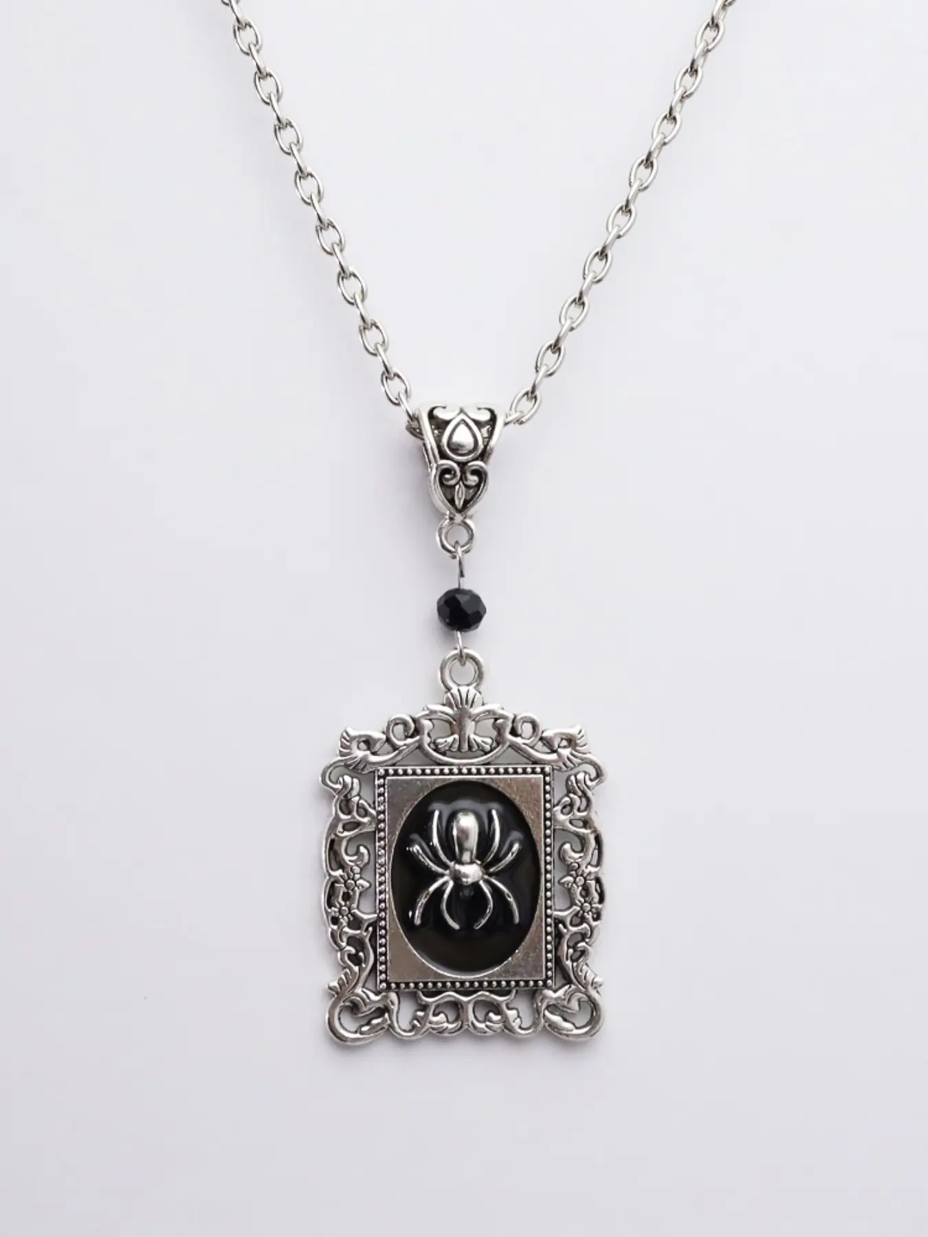 Gothic Vintage Spider Pendant Necklace, Unisex Punk Streetwear Jewelry, Y2K Sweet Cool Choker, Halloween Essential, Mystical Atmosphere Accessory
