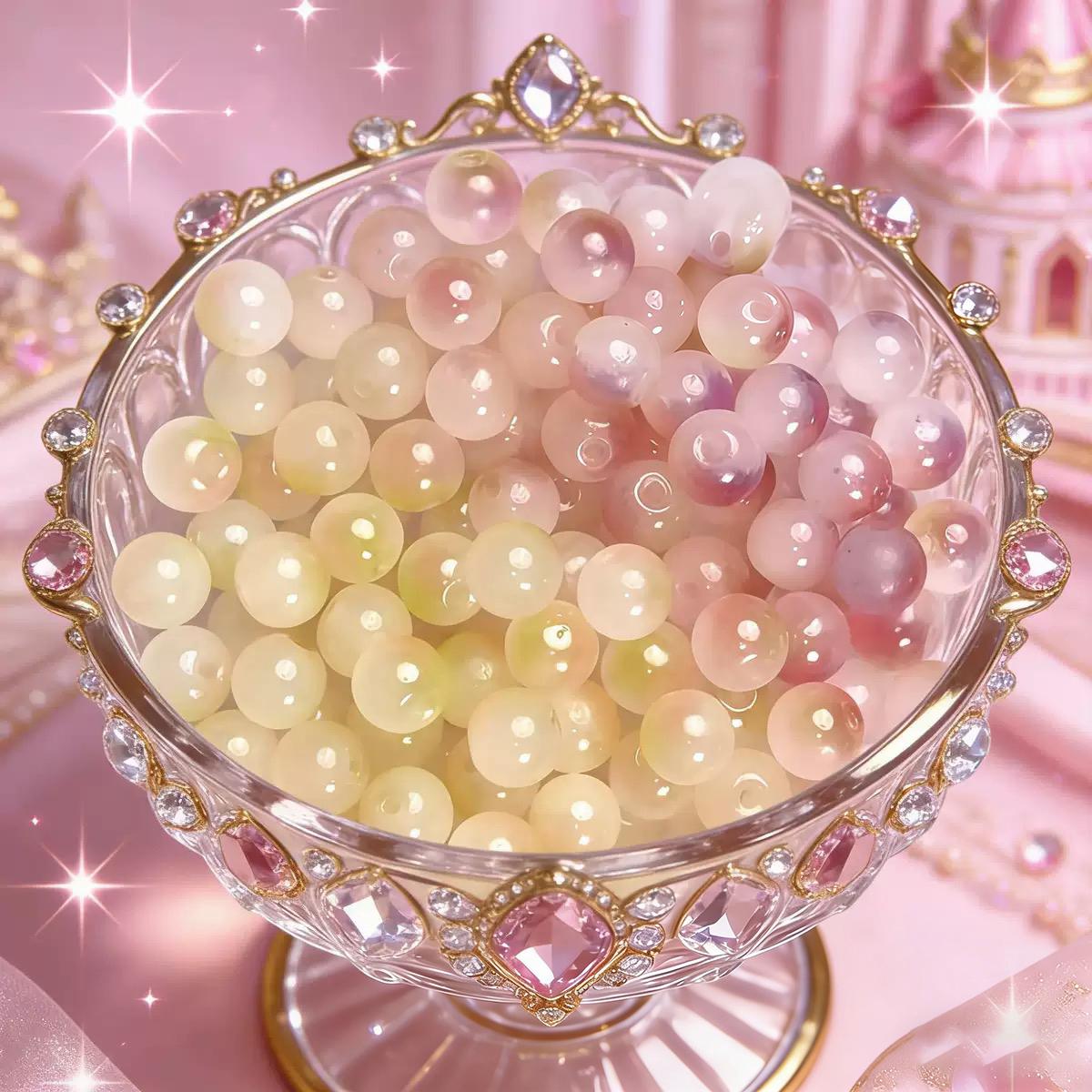 Ice Crackle Glass UV Beads & Macaron Glass UV Beads Glass Meterial