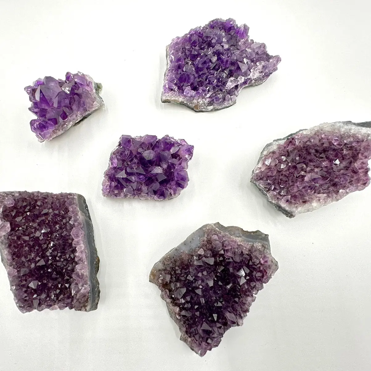 0.3-0.7 lbs Amethyst Geode Clusters