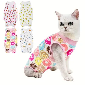 2 Pack Cat Recovery Suit - Kitten Onesie for Cats After Surgery, Surgical Spay Recovery Suit Female for Abdominal Wounds or Skin Diseases Protection