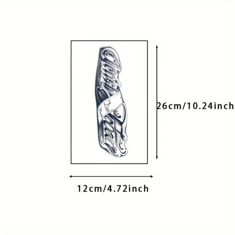 6Pack of Large Herbal Tattoo Stickers - with「Dad」、「Mom」and「Jeremiah」Chicano font design for names,Waterproof,Resistant to friction,Realistic appearance,Continuous7-15Days,Perfect for Painless Tattoo Alternatives,Tattoo Supplies 6Pack of Large Herbal Tattoo Stickers - with「Dad」、「Mom」and「Jeremiah」Chicano font design for names,Waterproof,Resistant to friction,Realistic appearance,Continuous7-15Days,Perfect for Painless Tattoo Alternatives,Tattoo Supplies