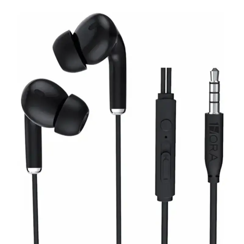 1HORA AUT123 Wired Earbuds with Mic - 3.5mm Universal Jack Gamer Headset Audio, Lightweight In-Ear Stereo Cable Headphones, Call Control Button, for Phones & Tablets, No Charging Needed
