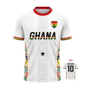 Custom Ghana Soccer Jersey, Personalized Ghana Football Shirt, Kente Adinkra Traditional Pattern Tee, Black Stars Fan Gift, Custom Name Number