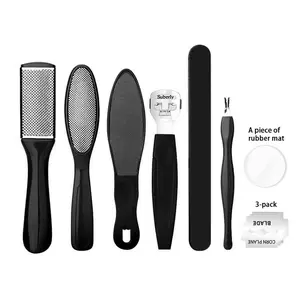 Complete 8pcs Foot Care Set: Foot Rasp, Corn Plane & Nail Files for Home Use supplies snail talon, Smooth, Trimmer