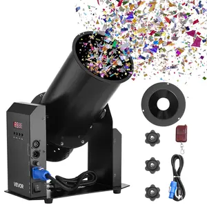 【Summervibes】VEVOR Electric Confetti Machine, 1500W Powerful Output Confetti Cannon Launcher, DMX512, Manual & Remote Control, Portable Confe-tti Shooter for Wedding Christmas Party Event Show Stage Nightclub