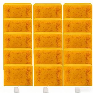 lemon & turmeric soap bar, 18pcs/set moisturizing kojic body wash soap bar, deep cleansing comfort body care soap cleanser for women & men, brightening skin care products, kojic soap bar