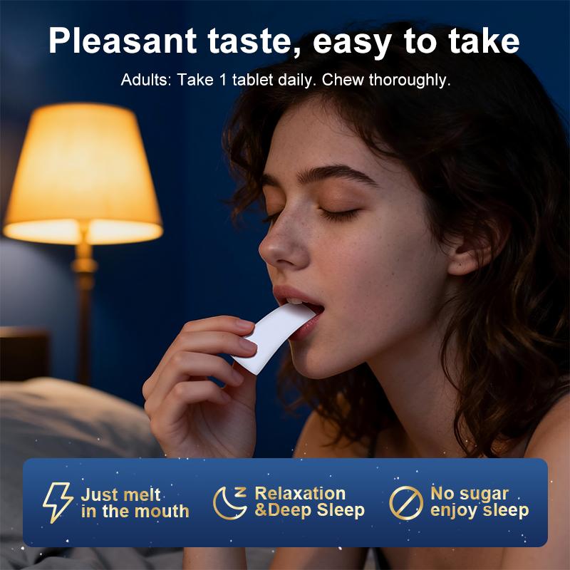 Quick sleep SWEET DREAMS Buccal Film: Zero Sugar Melatonin for Deeper, Natural Sleep Support Healthcare Fitness