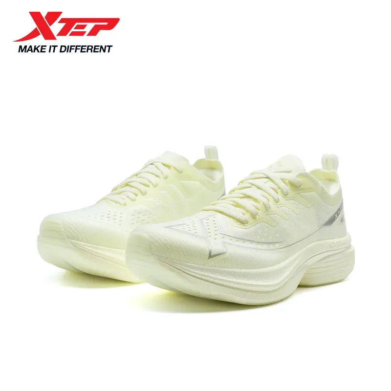 XTEP One-Piece 3.0 Shoes with Unibody Midsole TPU Support & Engineered Mesh Design for Comfort and Style Sneakers Casual Athletic Trainers Training Runner Running Closed Workout Thick Sole running shoes