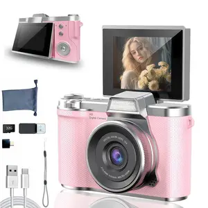 Student Children Pocket Beginner Digital Camera, 1080 HD Pixel, 180 Degree Flip Screen, Auto Focus, 8x Zoom, Portable Photography, Perfect Gift