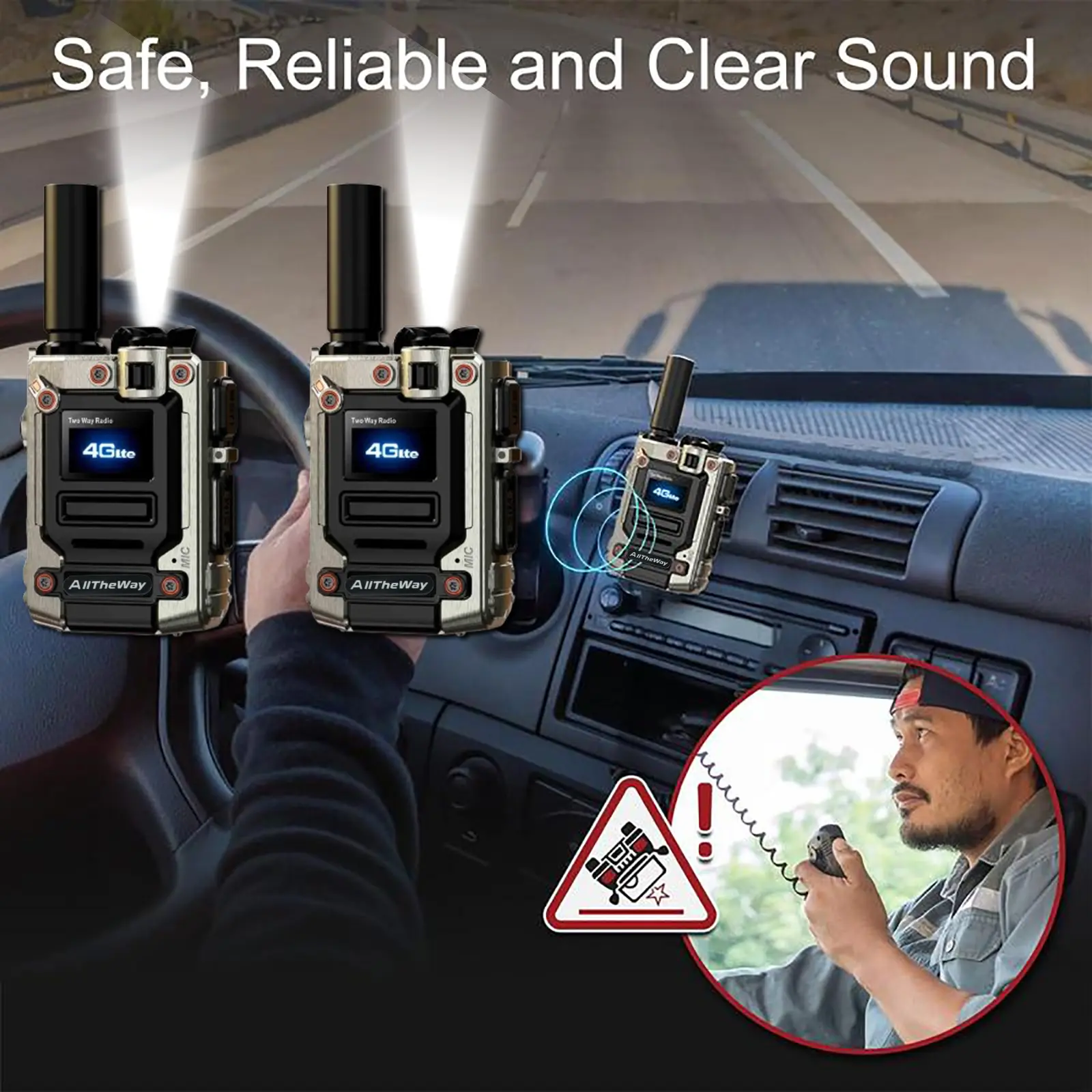 FRS M8 Two-Way Radios 4G Connectivity Long Range Communication Up to 10000 Miles Global PTT Unlimited Outdoor Radio Audio Durable Walkie Charging Port