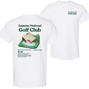 Augusta National Golf Club T-shirt, Trendy Gift Pimento Cheese Sandwich Design, Golf Humor Graphic, Unisex Cotton Apparel Top,Gift for Men and Women,golf lover shirt|men's t shirts|men gifts|golf gifts|golfer gifts for men