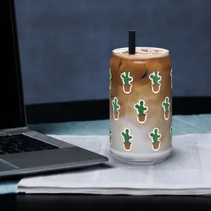 Cute Cactus Drinking glass