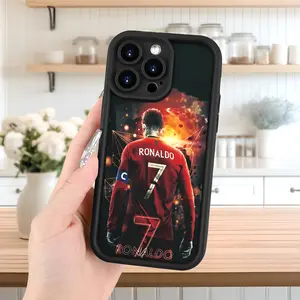 Creative Summer Fresh Football Passion: Ronaldo No. 7 Jersey - UV Printed Soft TPU Case for iPhone 17 16 15 14 13 12 11 Pro Max Plus, Shockproof Protection, Perfect Birthday Gift for Friends, Family, Girlfriend, or Boyfriend