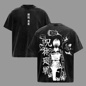 Maki Zenin Tee – Jujutsu Kaisen Vintage & Acid Heavy Cotton Oversized Anime Manga T-Shirt & Hoodie, Dark Aesthetic Double Printed Retro Unisex Streetwear Graphic Top, Heavenly Restr